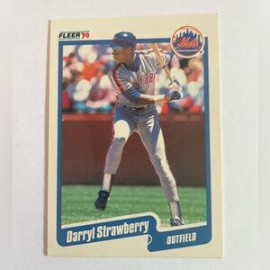 Fleer 1990 Darryl Strawberry Baseball Card